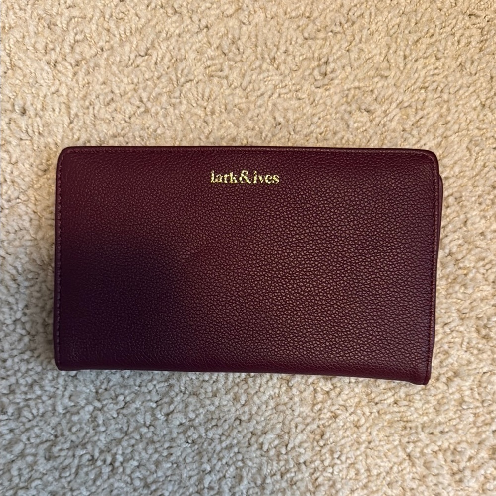 NWOT Lark & Ives Burgundy Wallet